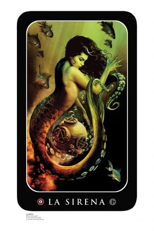 La Sirena Loteria Deluxe Art Print | John Picacio
